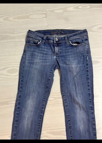 diğer Beden Kadın Mavi Normal Boy Denim Jean