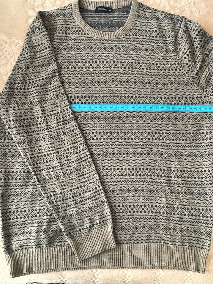 Erkek Kazak, Bisiklet Yaka, Uzun Kollu - Görsel 2