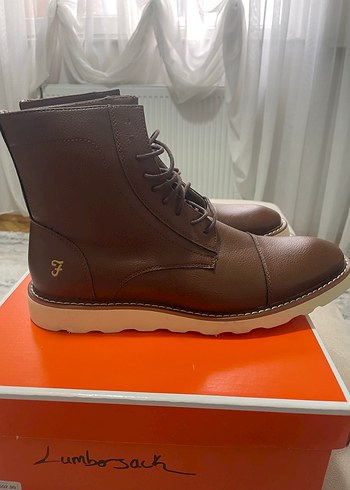 FARAH marka Kahverengi Deri Erkek Bot - Görsel 2