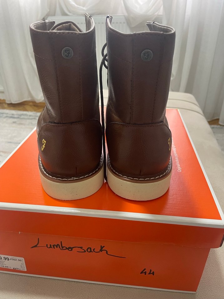 FARAH marka Kahverengi Deri Erkek Bot - Görsel 4