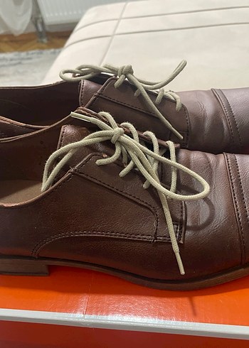 Kahverengi Deri Erkek Klasik Ayakkabı - Görsel 2