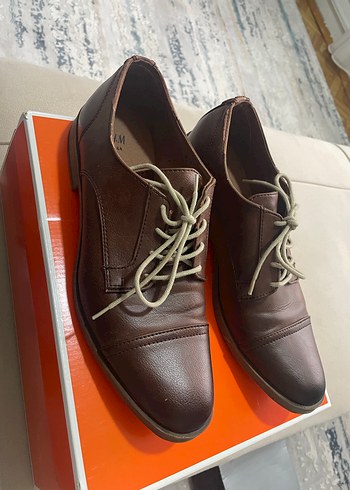Kahverengi Deri Erkek Klasik Ayakkabı - Görsel 9