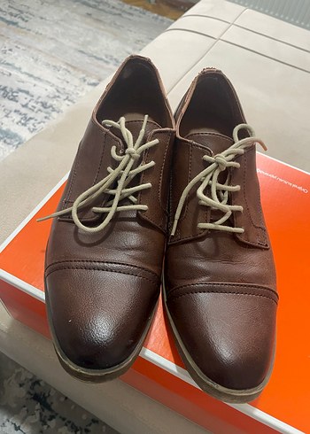 Kahverengi Deri Erkek Klasik Ayakkabı - Görsel 3