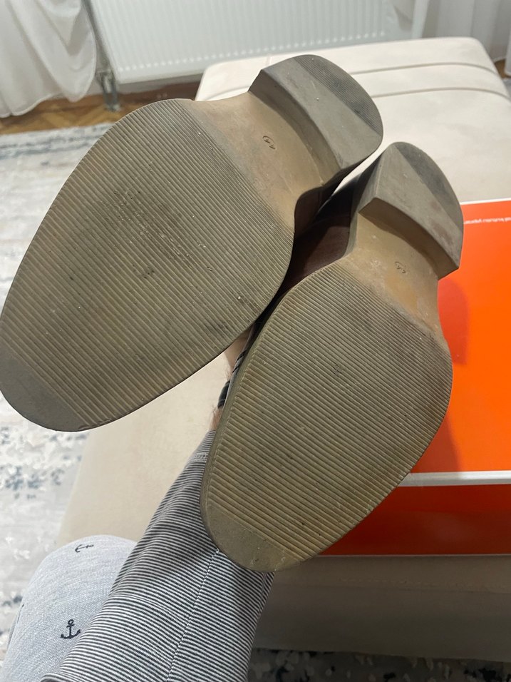 Kahverengi Deri Erkek Klasik Ayakkabı - Görsel 5