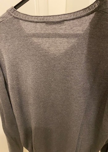 Kip marka Gri V Yaka Örgü Erkek Kazak - Görsel 2