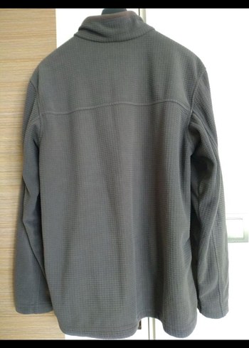 Gri Erkek Fermuarlı Polar Sweatshirt - Görsel 2