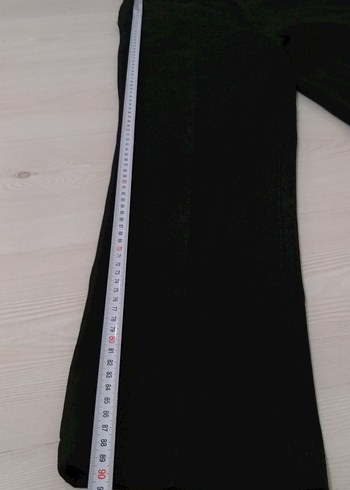 Kadın Siyah Kemerli Kumaş Pantolon - Görsel 5