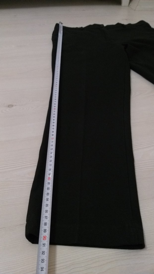 Kadın Siyah Kemerli Kumaş Pantolon - Görsel 5