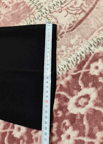 Kadın Siyah Kumaş Kemerli Pantolon - Görsel 6