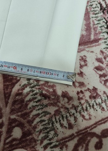 Beyaz Kemerli Kumaş Kadın Pantolon - Görsel 8