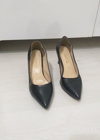 Diğer Siyah Stiletto Topuklu Kadın Ayakkabı