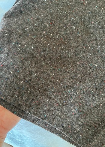 s Beden Düğmeli kahverengi Midi Kumaş Pantolon