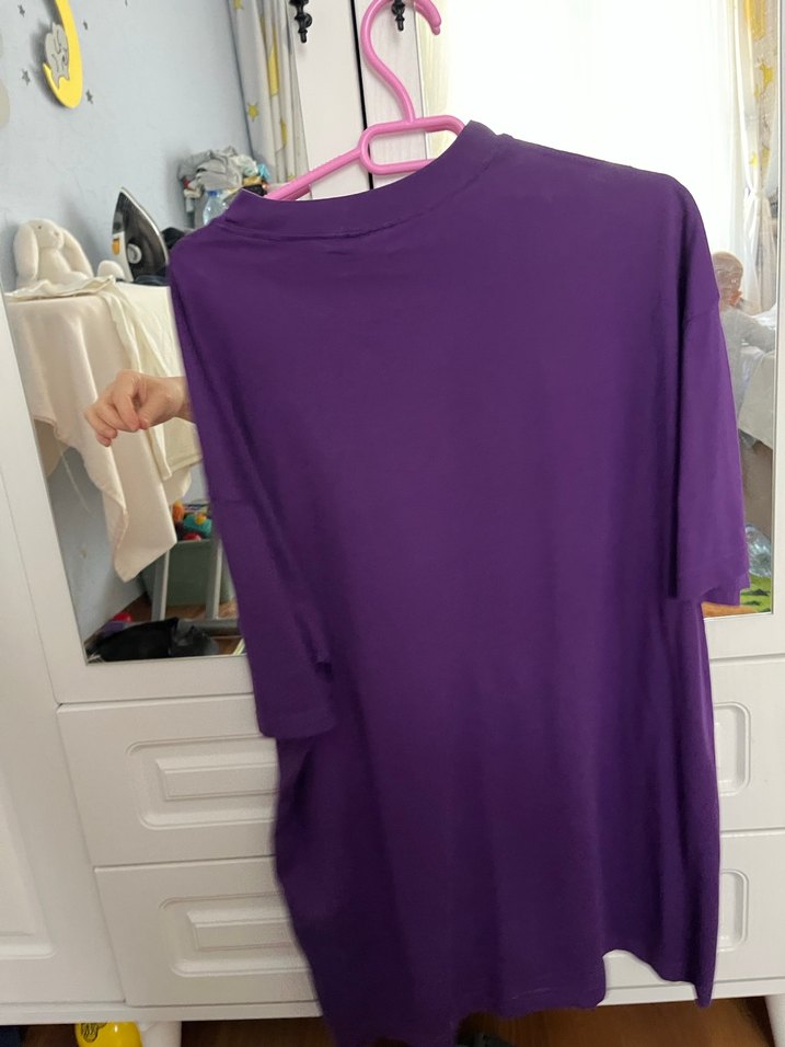 Mor Kısa Kollu Erkek Tişört - Görsel 2