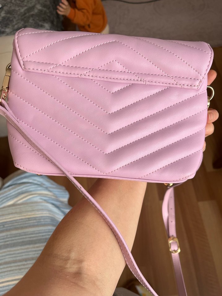 Pembe Deri Kadın Çanta - Görsel 2