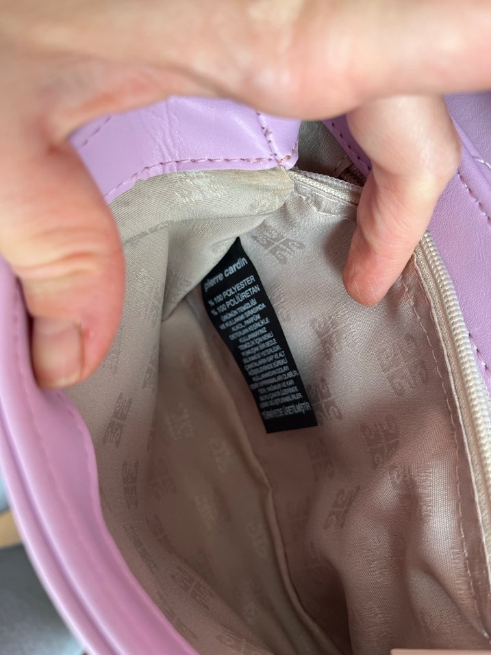 Pembe Deri Kadın Çanta - Görsel 4