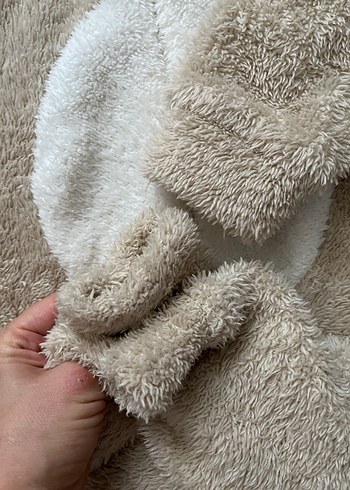 Kulaklı Kahverengi Peluş Bebek Tulumu - Görsel 6