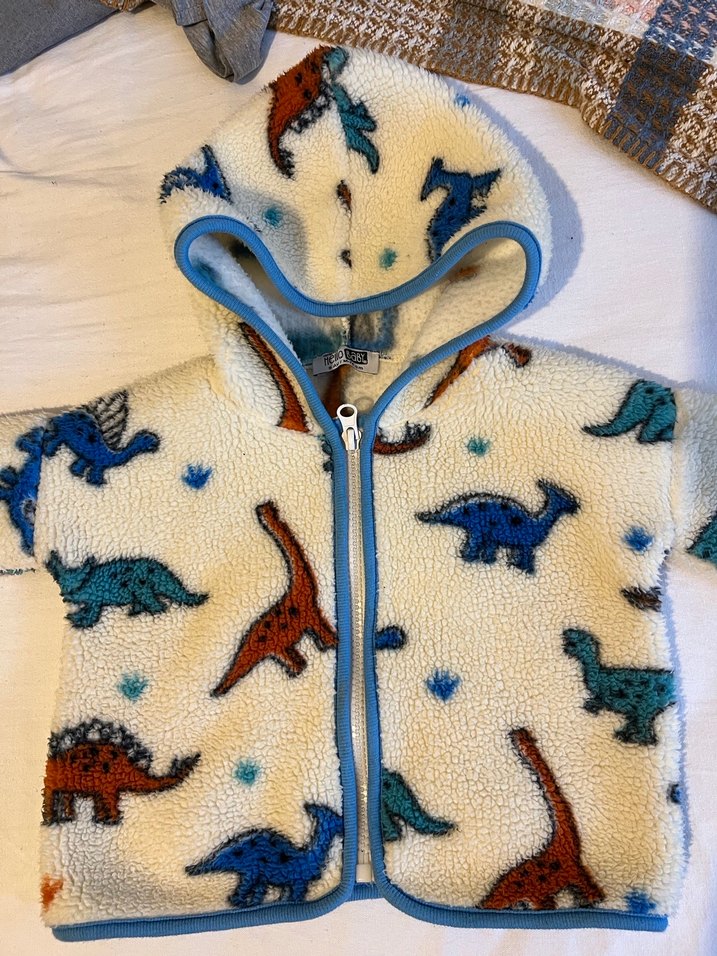 Renkli Desenli Fermuarlı Bebek mont - Görsel 3