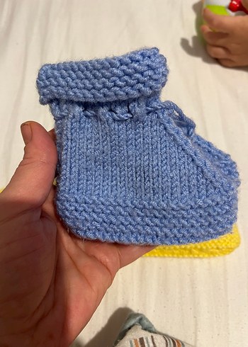 Örgü  Bebek Patik - Görsel 2