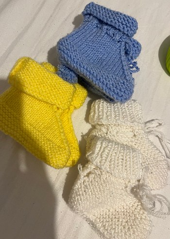 Örgü  Bebek Patik - Görsel 7