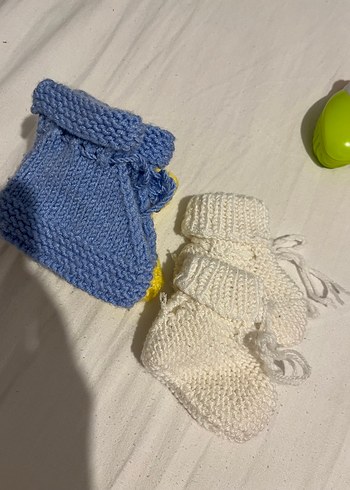 Örgü  Bebek Patik - Görsel 5