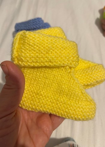 Örgü  Bebek Patik - Görsel 3