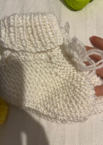 Örgü  Bebek Patik - Görsel 6