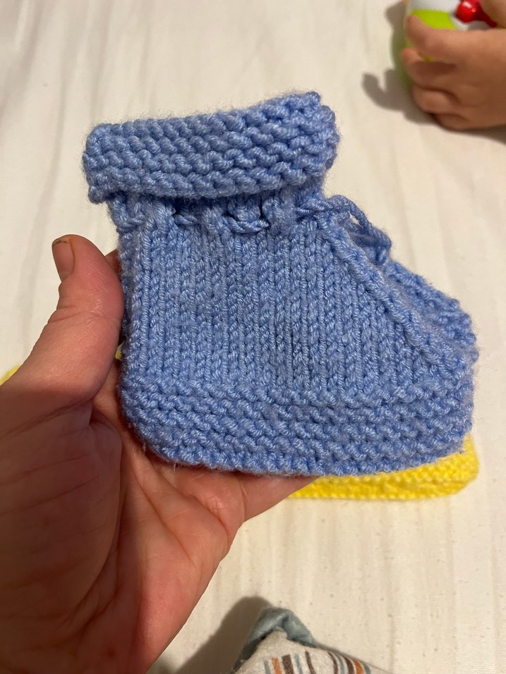 Örgü  Bebek Patik - Görsel 2