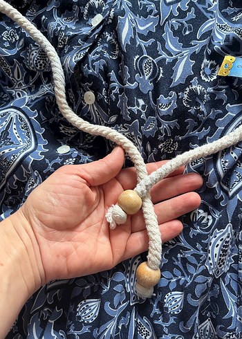 Bohem Gri Desenli Uzun Kollu Kadın Elbise - Görsel 6