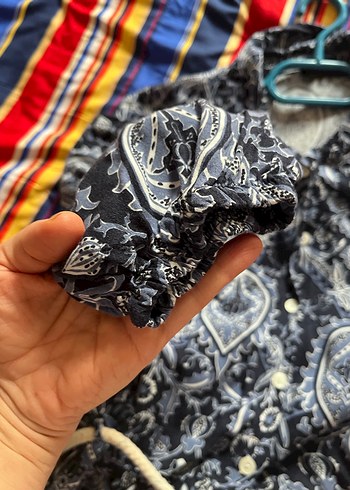 Bohem Gri Desenli Uzun Kollu Kadın Elbise - Görsel 7