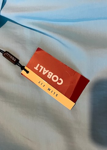 Tudors Mavi Saten Düğmeli Erkek Gömlek - Görsel 2