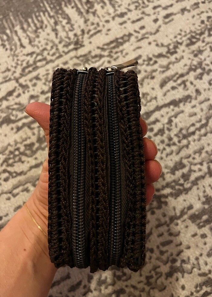 Çift fermuarlı cüzdan - Görsel 5