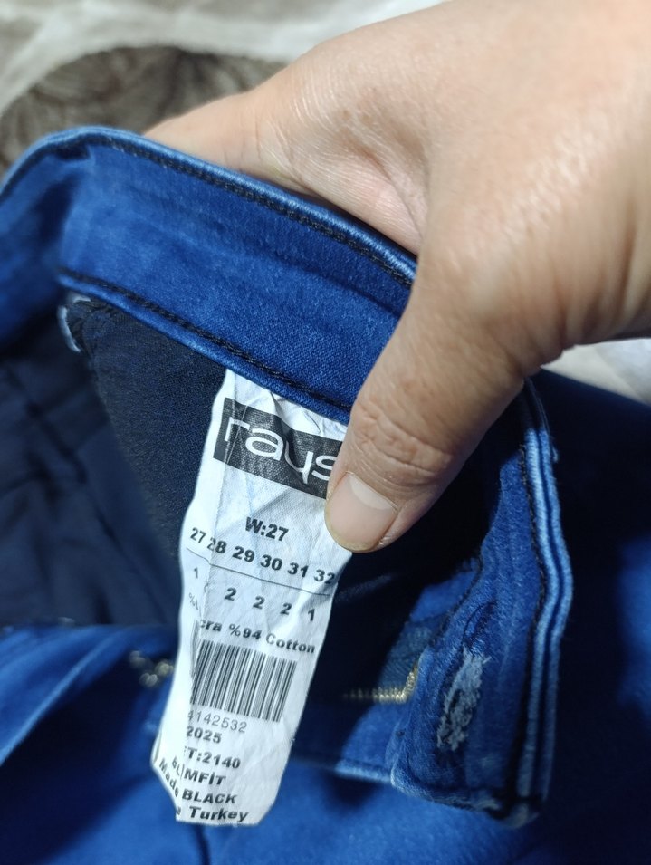 Mavi Kadın Denim Pantolon Elastik Bel - Görsel 2
