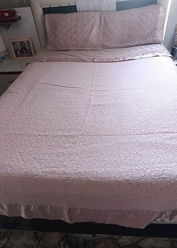 Bej Düz Renk Yatak Örtüsü - Görsel 4