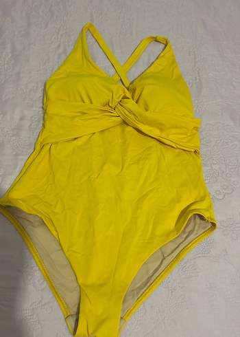 Sarı Strappy Kadın Mayo - Görsel 2