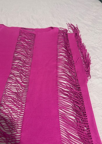 Püsküllü Pembe Bohem Kadın pareyo - Görsel 2