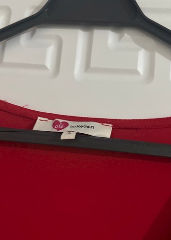 Kırmızı Midi Kadın Sabahlık - Görsel 3