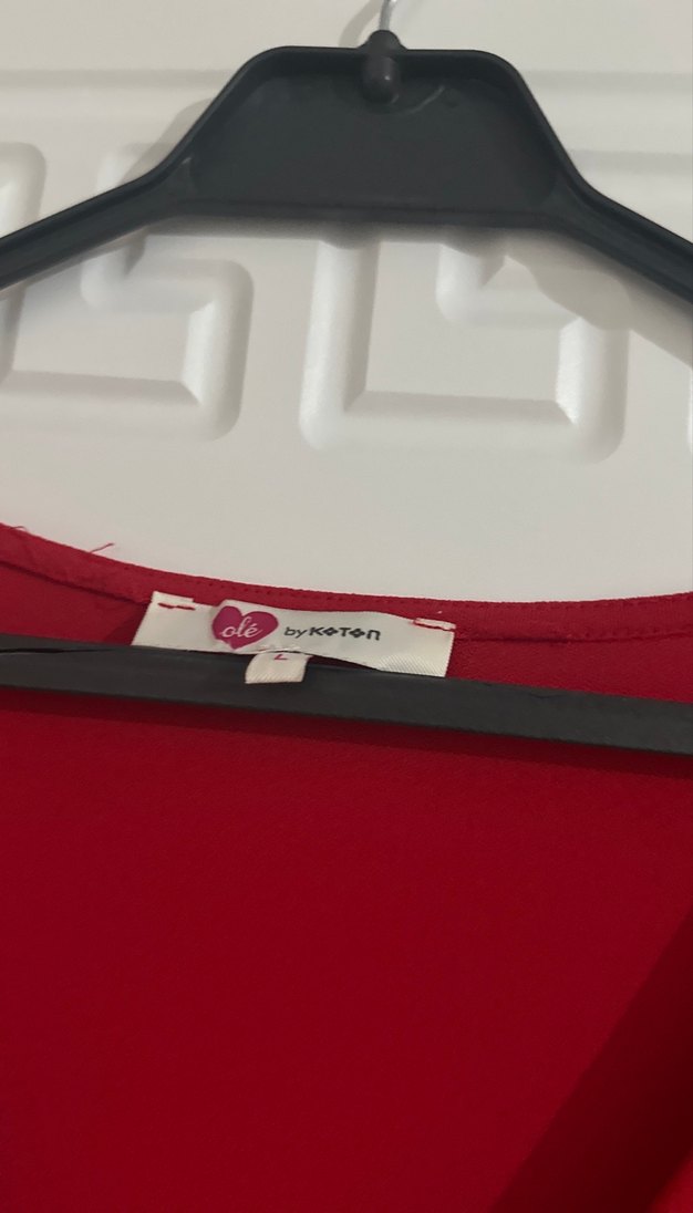 Kırmızı Midi Kadın Sabahlık - Görsel 3