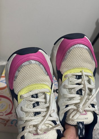 Renkli Platform Topuklu Kadın Spor Ayakkabı - Görsel 10