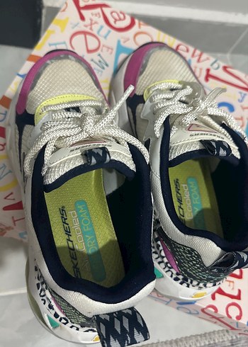 Renkli Platform Topuklu Kadın Spor Ayakkabı - Görsel 11