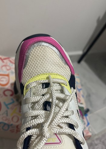 Renkli Platform Topuklu Kadın Spor Ayakkabı - Görsel 9