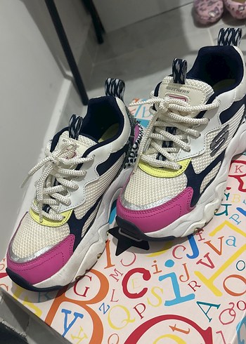 Renkli Platform Topuklu Kadın Spor Ayakkabı - Görsel 4