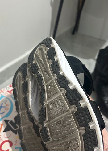 Skechers Siyah Kadın Cırtlı Dolgu Topuklu Sandalet - Görsel 4