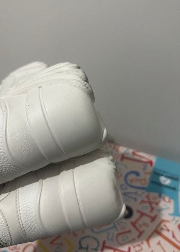 Renkli Baskılı Beyaz Platform Spor Ayakkabı - Görsel 8