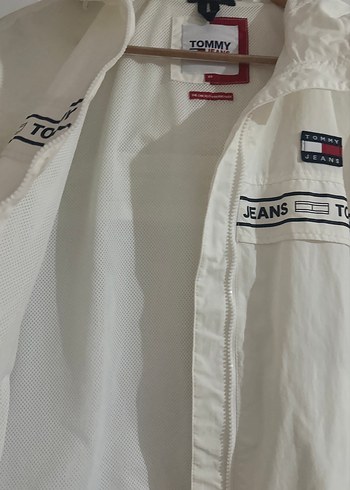 Tommy Jeans Beyaz Kapüşonlu Kadın Ceket - Görsel 7