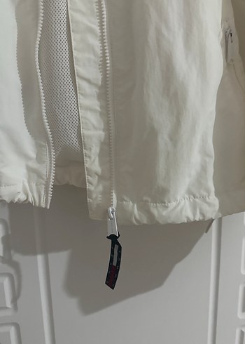 Tommy Jeans Beyaz Kapüşonlu Kadın Ceket - Görsel 5