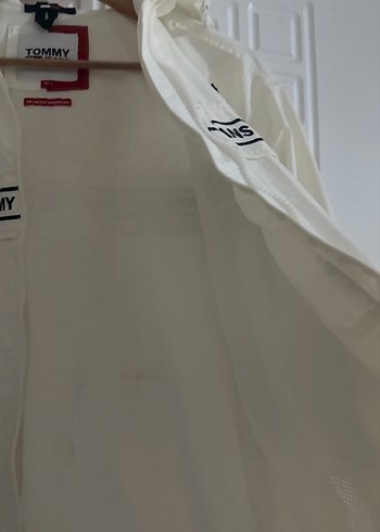 Tommy Jeans Beyaz Kapüşonlu Kadın Ceket - Görsel 6