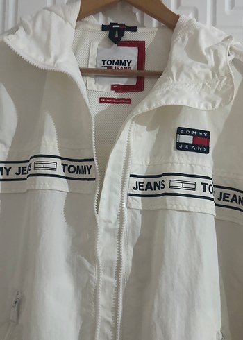 Tommy Jeans Beyaz Kapüşonlu Kadın Ceket - Görsel 9