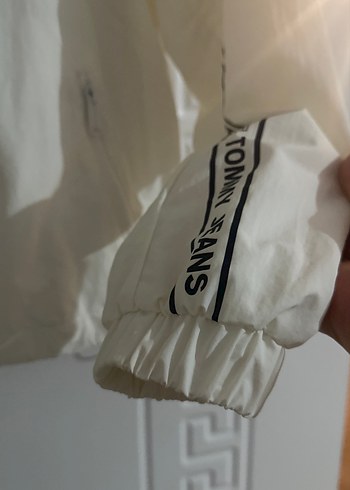 Tommy Jeans Beyaz Kapüşonlu Kadın Ceket - Görsel 8