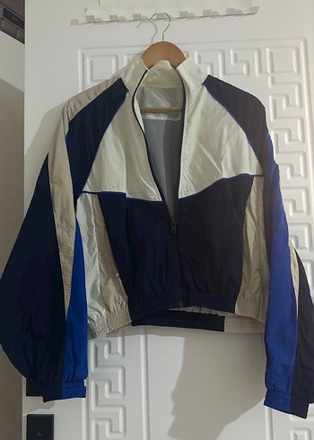 Kadın Mavi Spor Fermuarlı Ceket - Görsel 2