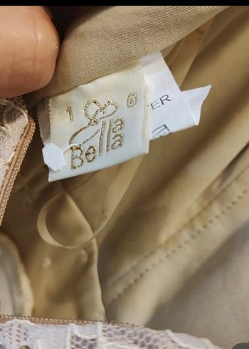 Nakış Detaylı Beyaz Uzun Abiye Elbise - Görsel 4